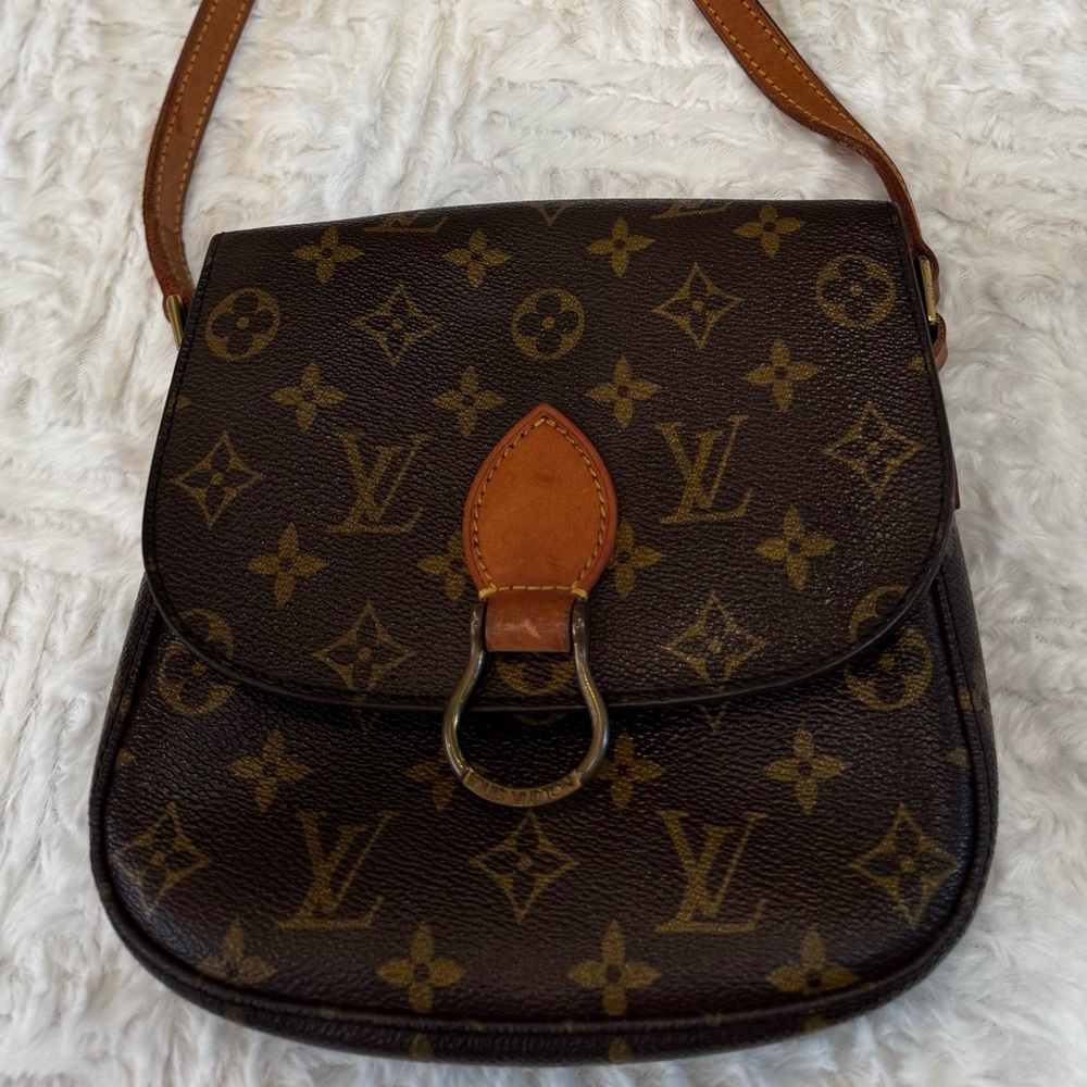 Louis Vuitton Saint Cloud MM Monogram Crossbody Bag Vintage Made in France
